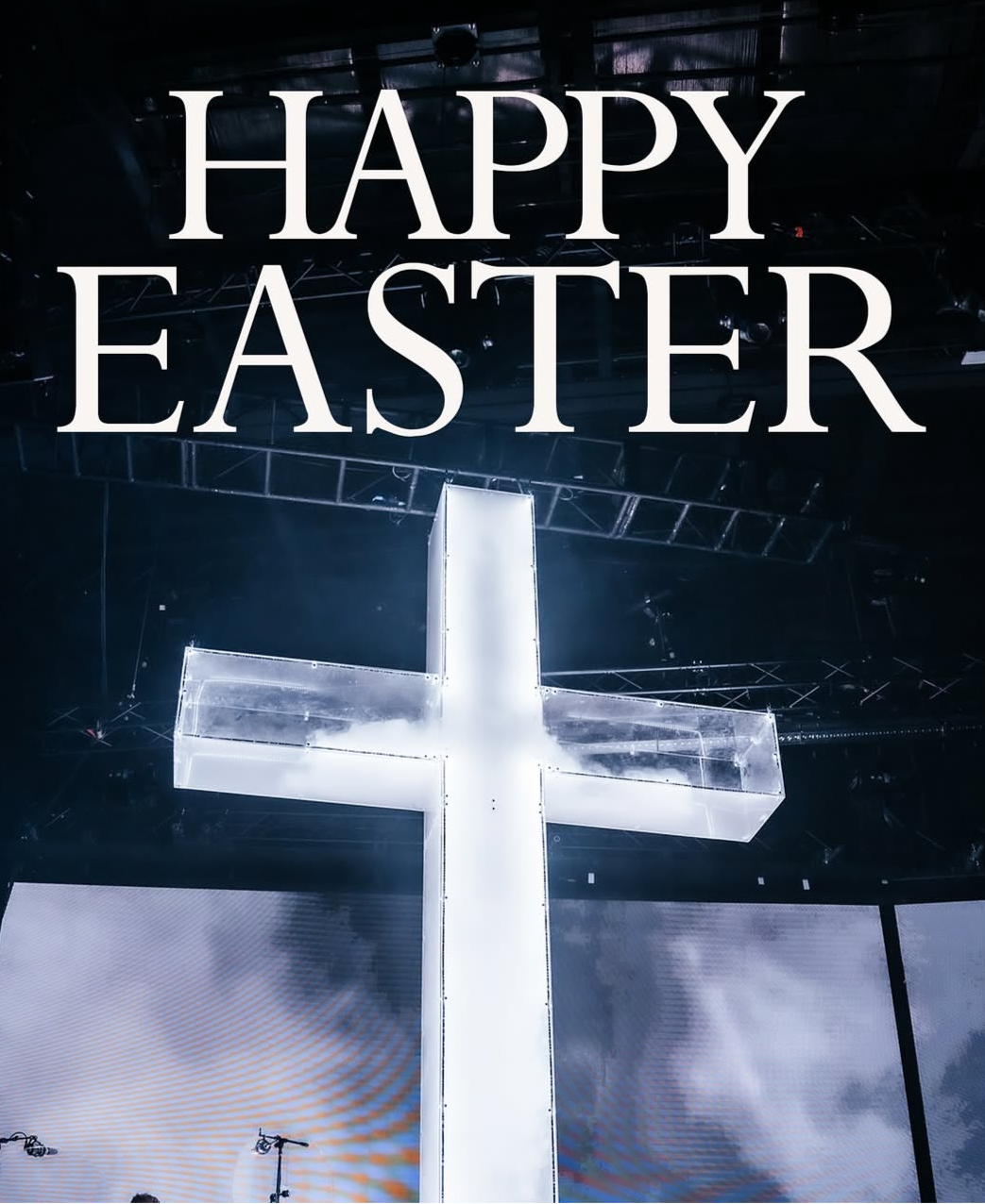 Celebration Church Fog Filled Cross