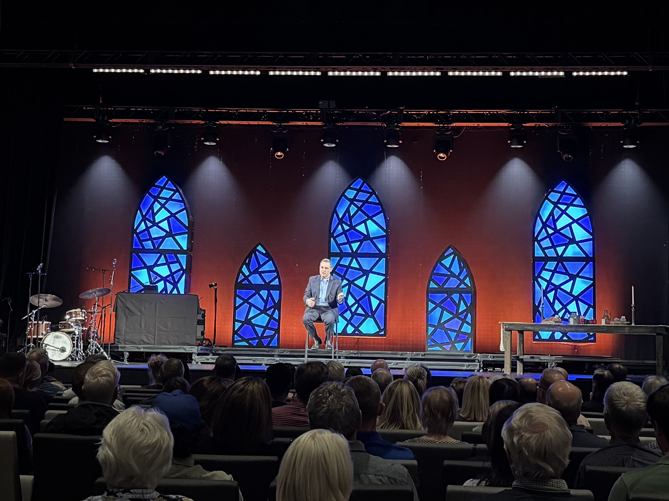 Custom Stained Glass Crossings Church, Oklahoma City, OK